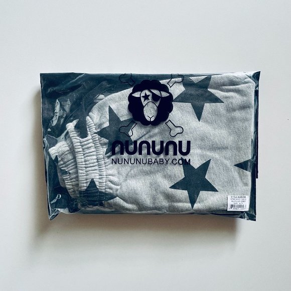 Nununu Star Baggy Pants Heather Grey (Winter Weight) - Picture 4 of 4